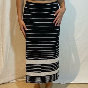 Athleta Striped Pull-on Knit skirt